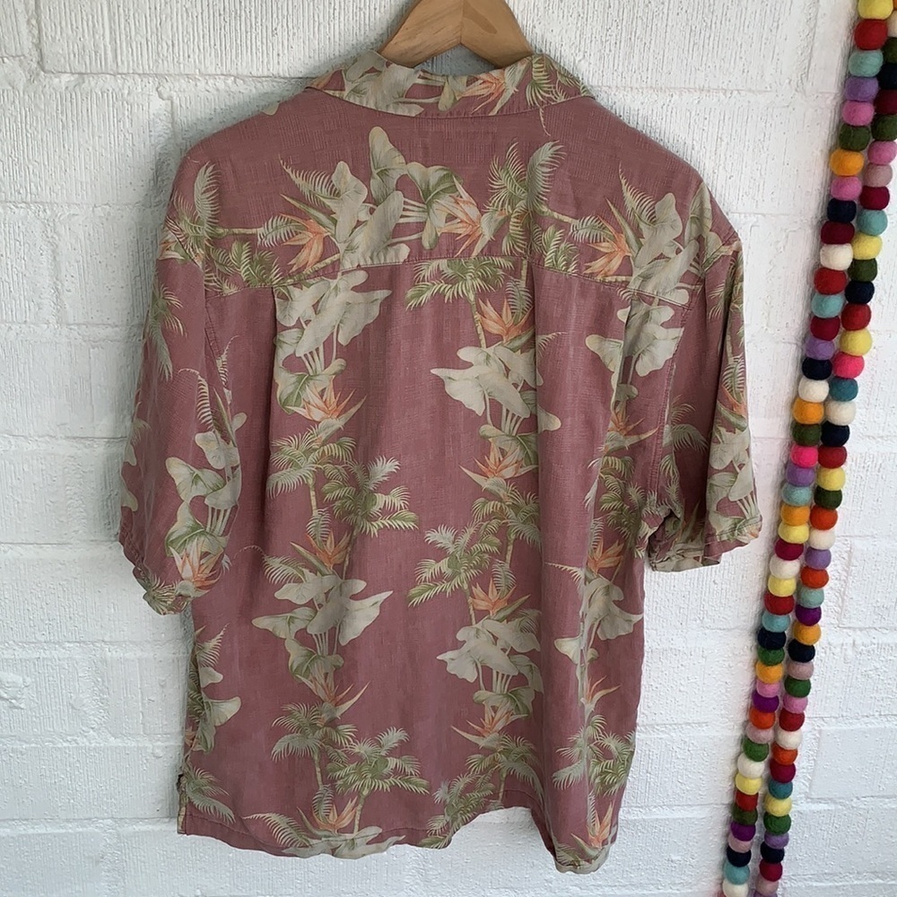 Jamacia Jaxx Silk Hawaiian Button Up Shirt sz L - Picture 6 of 6